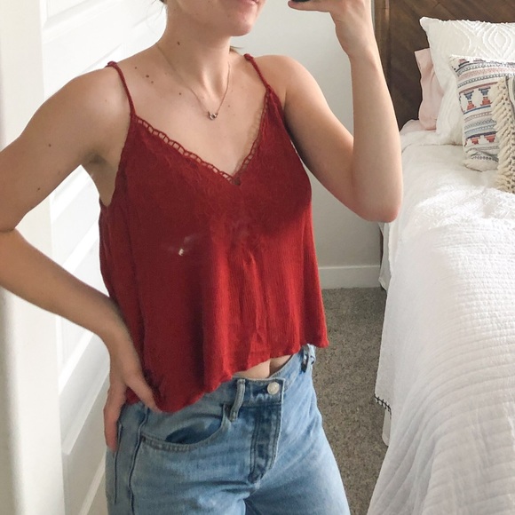 ⭐️SOLD Orange Tank Top - Picture 2 of 5